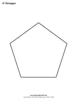 printable pentagon templates blank pentagon shape pdfs