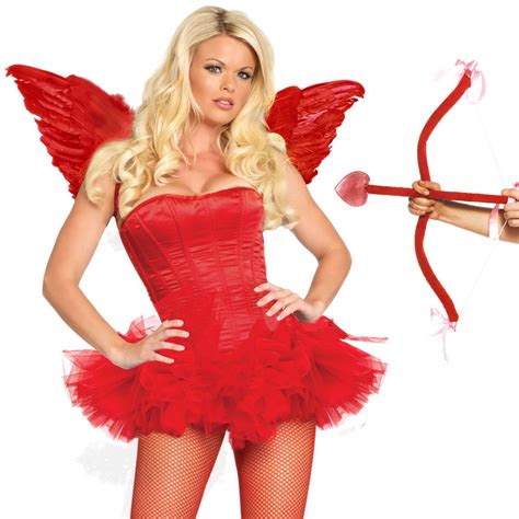 cupid angel of love costume kit with wings and bow