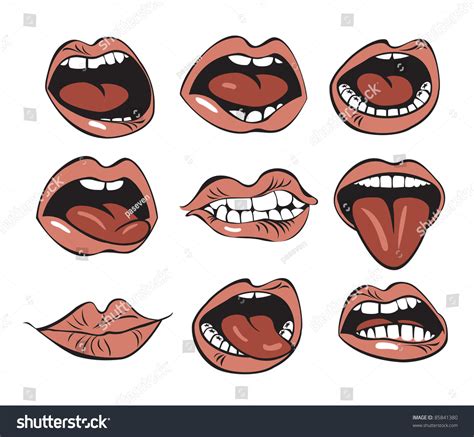 Mouth Stock Vector 85841380 Shutterstock