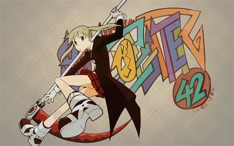 Female Anime Character Holding Red And White Scythe Digital Wallpaper