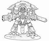 Colouring Knight Warhammer Coloring Pages Imperial Book Dark Citadel Painter Rises Lineart Drawings Mechanicus Back Miss Adeptus 1600 sketch template