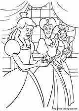 Coloring Cinderella Pages Cendrillon Coloriage Imprimer Dessin Book Colour Disney Cinderela Info Tremaine Lady Paint Sisters Step Colorir Colouring Enchanted sketch template