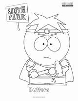Park South Coloring Butters Super Fun sketch template