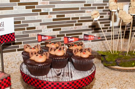 moose cupcakes desserts 1st birthday happy birthday