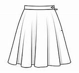 Coloring Skirt Fashion Pages Printable Girls sketch template