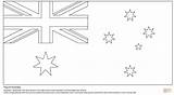Flaga Bandeira Kolorowanka Zelandia Australiana Supercoloring Kolorowanki Kleurplaat Australie Vlag Druku Commonwealth Kleurplaten Flagi sketch template