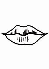 Lips Coloring Pages Cliparts Mouth Printable Attribution Forget Link Don sketch template