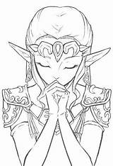 Zelda Coloriage Ocarina sketch template