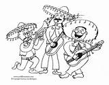 Mariachi Band Coloring Mayo Cinco Pages Color Mexican Crod Artblog Getcolorings Charro El Cartoon Getdrawings sketch template