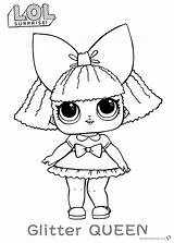 Lol Coloring Pages Doll Surprise Glitter Queen Dolls Printable Colouring Color Bettercoloring Print Baby Sheets Kids Getcolorings Awesome Clipart Do sketch template
