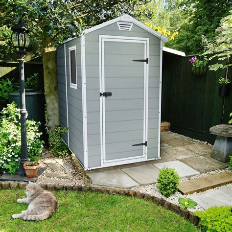 6x4 Manor Apex Plastic Shed Departments Diy At Bandq