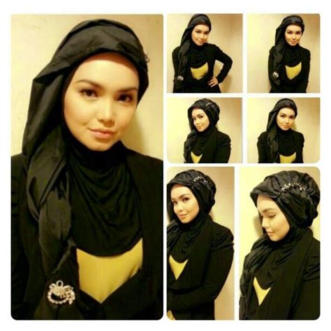 hijab cantik siti nurhaliza mata woles