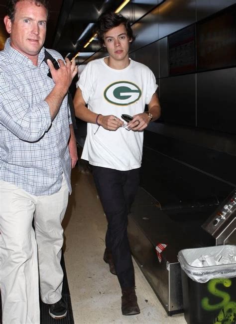 Harry Wearing A Green Bay Packers Shirt I Live There Caroline Flack