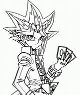 Yu Gi Oh Coloring Pages Yugioh Monster Duel Card Game Cards Yugi Book Print Color Printable Yami Character Kids Dragon sketch template
