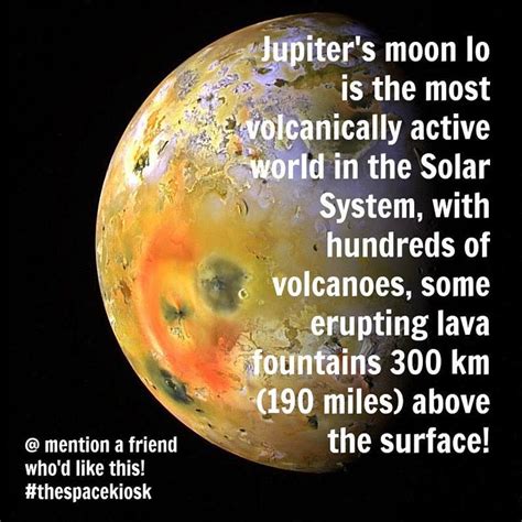 jupiter s moon io is the most volcanically active world in the solar