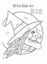 Halloween Math Worksheets Coloring Pages Activities Grade Drawing 4th Multiplication Printable Number Worksheet Witches Witch Following Fun School First Killer sketch template
