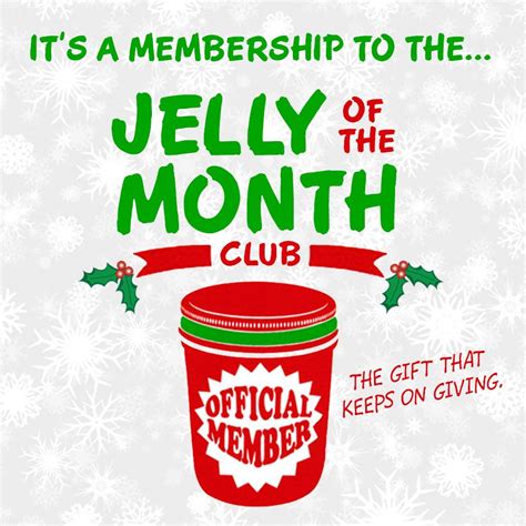 jelly   month club certificate  printable   print