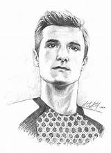 Peeta Josh Hutcherson Mellark Deviantart Drawings Fan Login sketch template