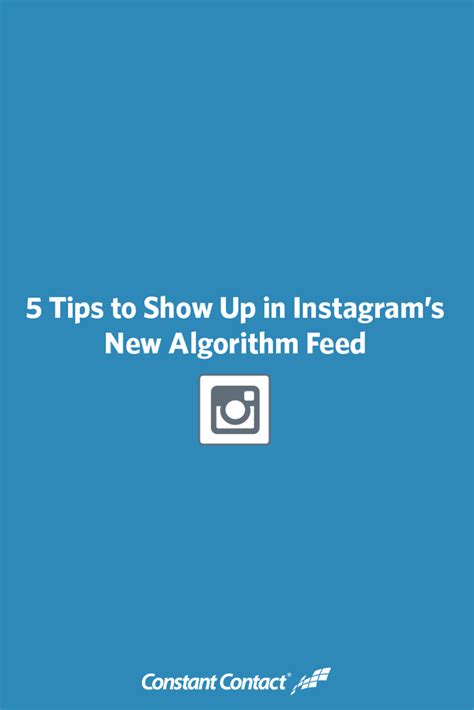tips  show   instagrams  algorithm feed constant contact