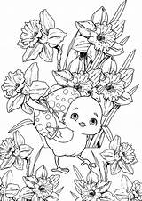Coloring Easter Pages Kids Adult Colouring Books Daffodils рисунки поделки христос Bunnies Colorful Crafts Drawings Printable выбрать доску Cute Quote sketch template