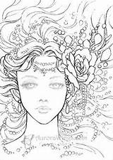 Coloring Pages Wiuff Sato Mitzi Artist Stress Pearls Colouring Adult Owl Sketches Mask Drawings Drawing Books Cool Print sketch template