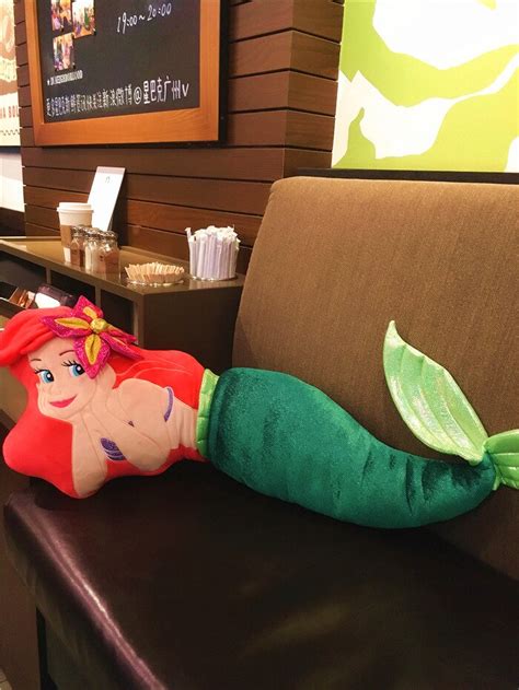 large the mermaid ariel princess plush toy soft stuffed pillow cushion