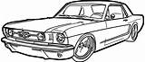 Car Classic Line Drawing Muscle Coloring Pages Getdrawings sketch template