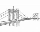 Bridge Skyline Vectorified sketch template