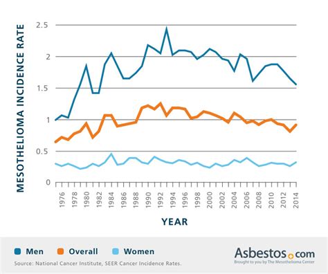 Mesothelioma Incidence Trends By Age Sex Occupation And State