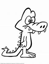 Alligator Kids Clipart Coloring Pages Printable Library sketch template