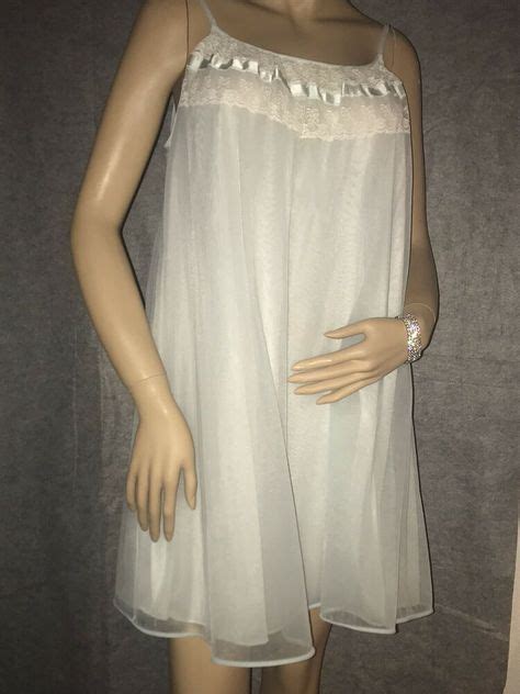 vintage fluffy chiffon nightgowns and lingerie