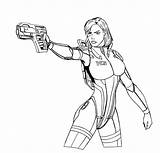 Shepard Effect Pages Cmdr Lineart Terri Josephb222 Turian sketch template