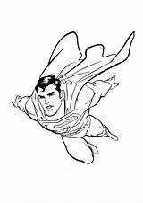 Coloring Superman Pages Print Popular sketch template