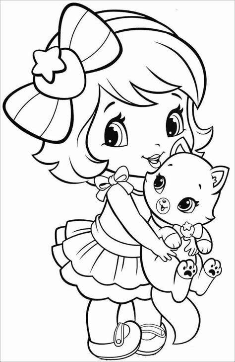 strawberry shortcake coloring pages coloringbay