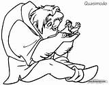 Quasimodo Coloring Hunchback Pages Notre Dame Disneyclips Printable Sitting Bird Funstuff sketch template