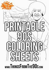 90s Colorer 90scartoons Colouring Uteer sketch template