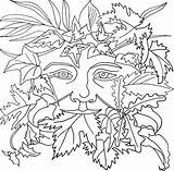 Man Green Coloring Faces Color Colouring Pages Icolor Template Patterns Floral Eynsham Drawings Gov Pc Designs Celtic Carving Books sketch template