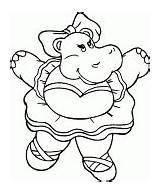 Hippopotamus Dancer sketch template