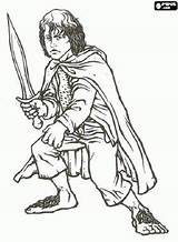 Hobbit Companions Pippin Peregrin Ringe Buch Malbuch sketch template
