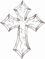 Crosses Cruz Alas Kreuz Thelob Zeichnung Cruzes Flaming Lobos Libélula ángel Hombres Sparad sketch template