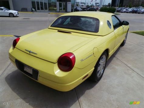 inspiration yellow  ford thunderbird deluxe roadster