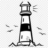 Lighthouse Coloring Clipart Anchor sketch template