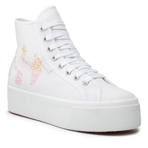 Sneakersy Superga 2708 Flowers Embroidery S2121gw White Multicolor