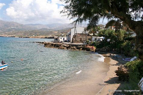 small beach in the village of mochlos crete greece