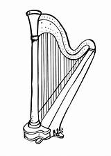 Arpa Harp Harpe Harfe Coloriage Instrumentos Musicales Dibujar Malvorlage Cuerda Andina Imprimir Andinos Educima Kleurplaten Dibujada Simbolos Educolor sketch template