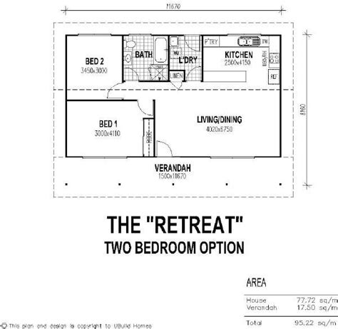 bedroom guest house floor plan  verandah pinterest