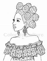 Melanin Negras Afro Afrodescendientes Africanas Willis Alisha Meninas Africano Copics Adultos Omeletozeu sketch template