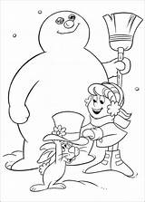 Frosty Snowman Coloring Pages Printable Book Books Bestcoloringpagesforkids Kids Sheets Christmas Winter Print Websincloud sketch template