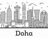 Doha Qatar Graphicriver sketch template