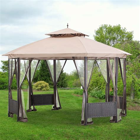 garden winds replacement canopy   mirage  gzpst  patio soft top gazebo riplock
